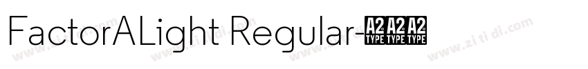 FactorALight Regular字体转换